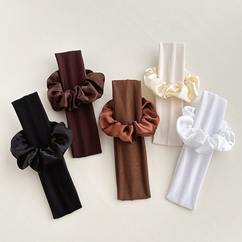Spring And Summer New Solid Color Minimalist Headband Set Sports Yoga Headband