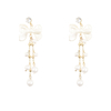 Bow Tassel Stud Earrings