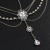 Retro Diamond-encrusted Flowers Hair Jewelry
