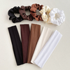 Spring And Summer New Solid Color Minimalist Headband Set Sports Yoga Headband