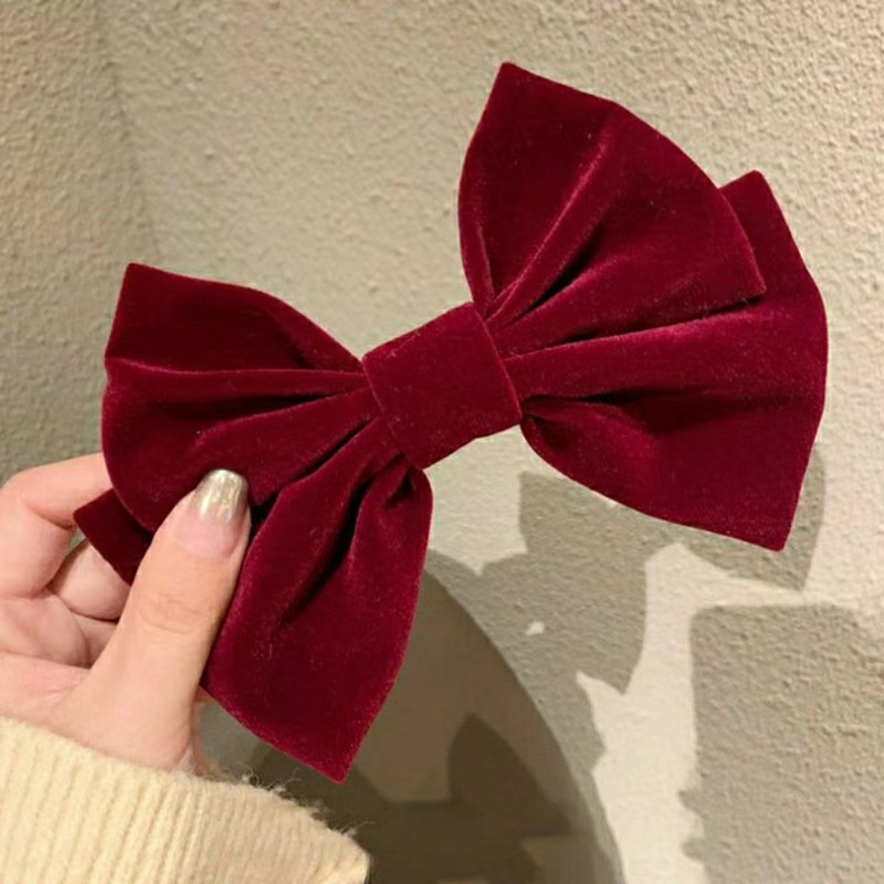 Elvet Big Bow Hair Clip for Women, Korean INS Style Fashion Hair Barrette