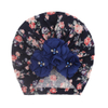 Cute Printed Baby Turban Hat with 4 Beads, Cartoon Infant Cap for Toddlers