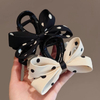 Polka Dot Bow Hair Claw for Women