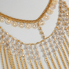 Golden Rhinestone Chain Tassel Surface Chain Curtain Head Chain