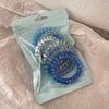 Summer Candy Color Telephone Wire Hair Ties, High Elastic Simple Hair Rings for Women