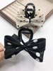 Polka Dot Bow Hair Claw for Women