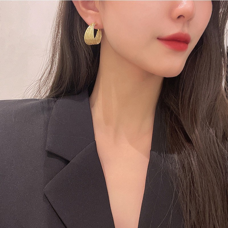 New Geometric Hoop Earrings for Women