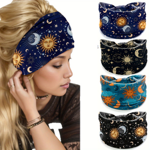 Starry Sky Wide Edge Exercise Sweating Hair for Women