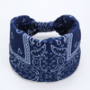 Bohemian Wide Sport Sweatproof Cashew Print Headband for Women