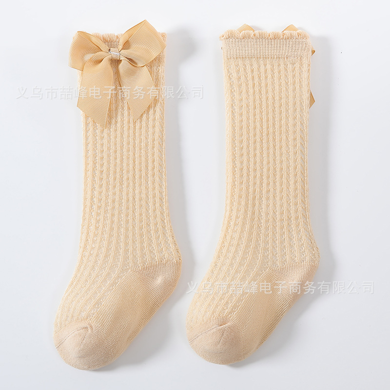 Summer Thin Mesh Baby Knee High Socks, Princess Style Soft Loose Top Socks for Infants & Toddlers