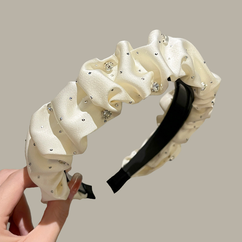 Rhinestone French Vintage High Top Headband for Women