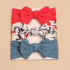 3Pcs Spring Summer Cute Bow Headbands for Baby Girls, Soft Infant Hairbands Set