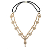 Pearl Flower Elastic Tassel Alloy Rhinestone Headpiece