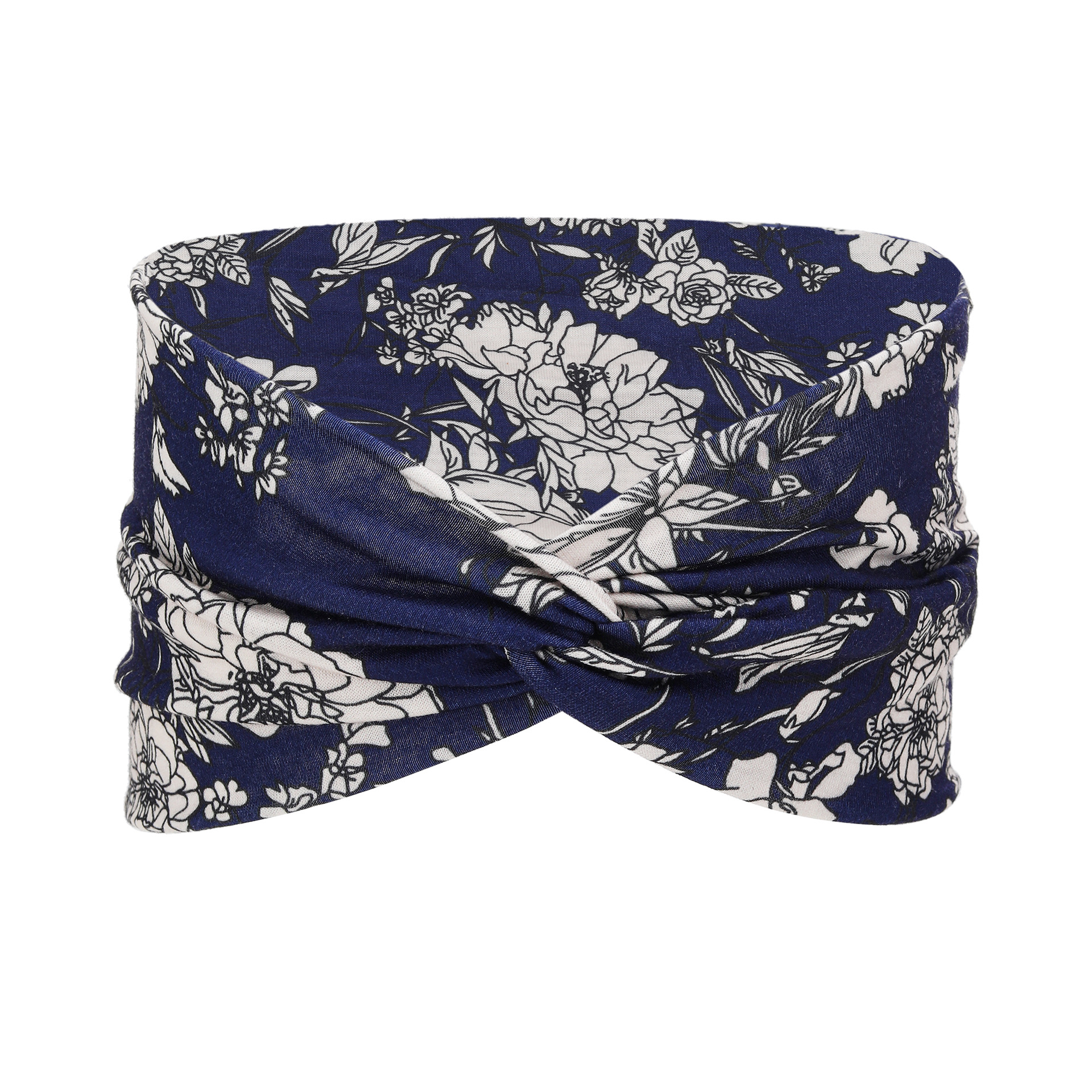 Floral Wide Edge Elastic Headband for Women