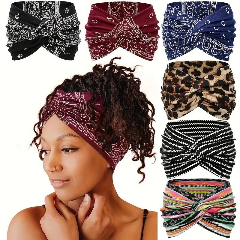 Wide brimmed women's elastic sports headband
