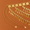 Gold Alloy Coin Tassel Headband Hair Chain