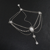 Retro Diamond-encrusted Flowers Hair Jewelry
