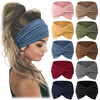 Bohemian Wide Edge Yoga Elastic Solid Color Sports Headband