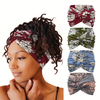 Floral Wide Edge Elastic Headband for Women