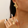 Gold Irregular Smooth Opening Exaggerated Ring