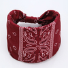 Bohemian Wide Sport Sweatproof Cashew Print Headband for Women
