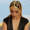 Gold Alloy Coin Tassel Headband Hair Chain