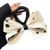 Polka Dot Bow Hair Claw for Women