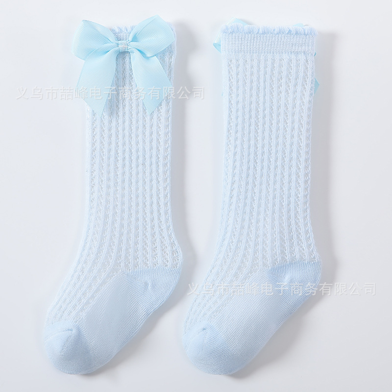 Summer Thin Mesh Baby Knee High Socks, Princess Style Soft Loose Top Socks for Infants & Toddlers