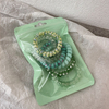 Summer Candy Color Telephone Wire Hair Ties, High Elastic Simple Hair Rings for Women