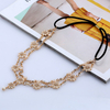 Pearl Flower Elastic Tassel Alloy Rhinestone Headpiece