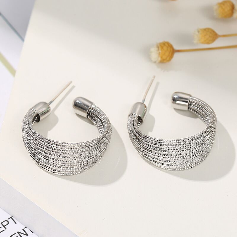 New Geometric Hoop Earrings for Women