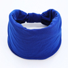 Solid Color Wide Edge Knotted Cashew Print Headband with African Style