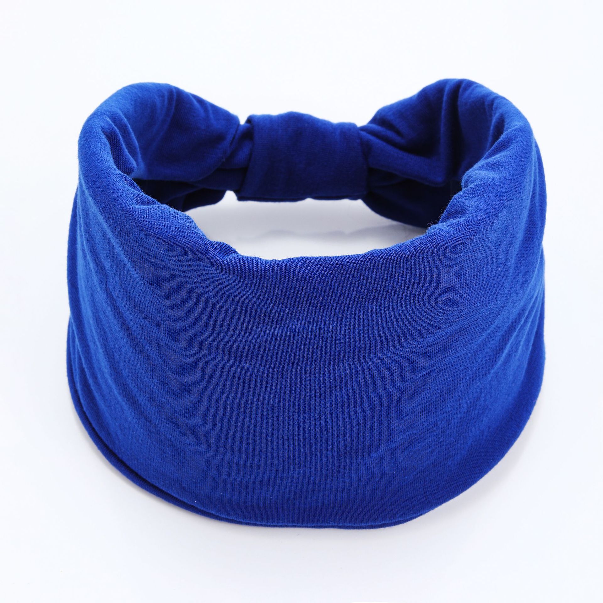 Solid Color Wide Edge Knotted Cashew Print Headband with African Style