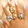 Gold Irregular Smooth Opening Exaggerated Ring