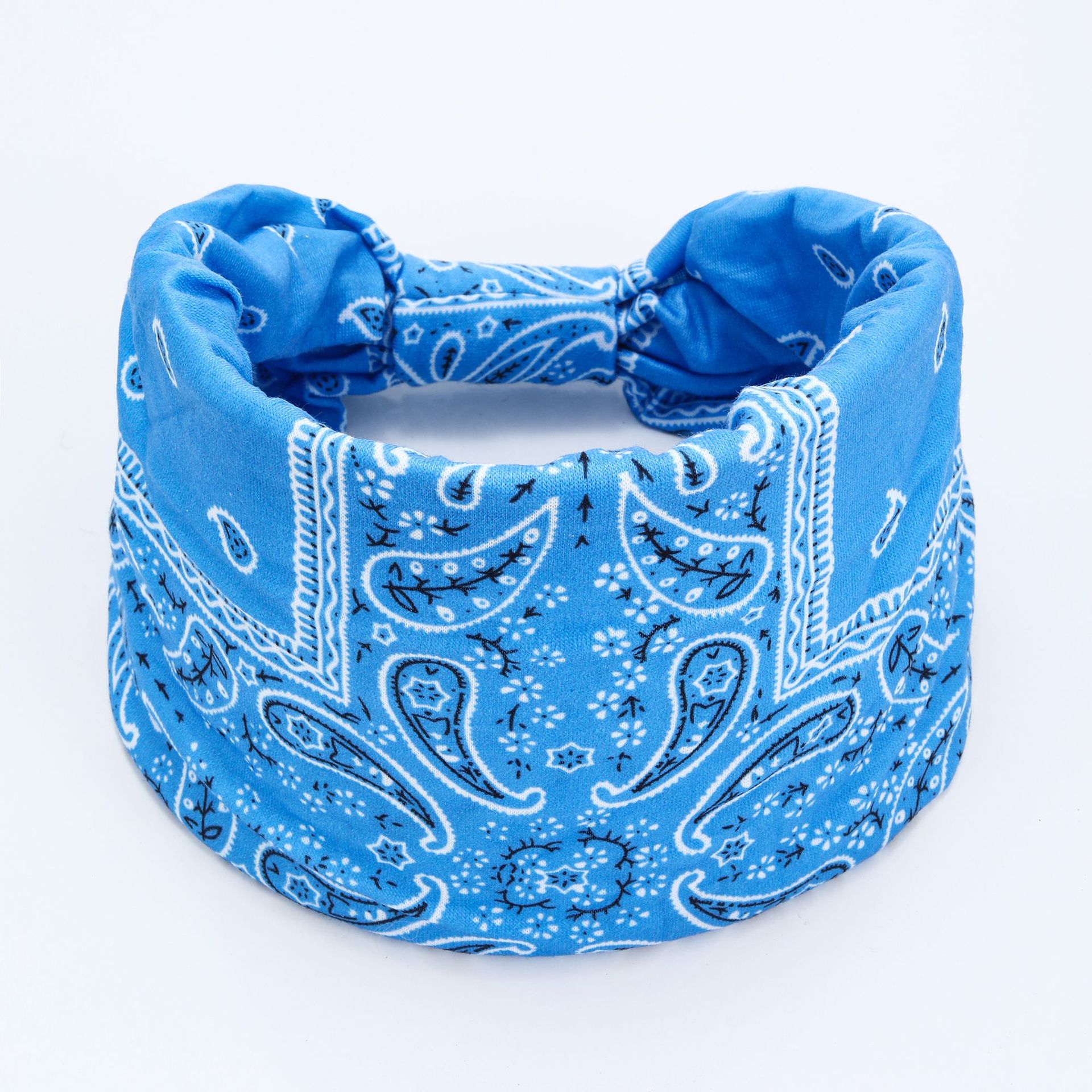 Bohemian Wide Sport Sweatproof Cashew Print Headband for Women
