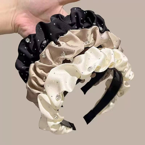 Rhinestone French Vintage High Top Headband for Women