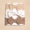3Pcs Spring Summer Cute Bow Headbands for Baby Girls, Soft Infant Hairbands Set