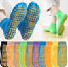 Factory Wholesale Knitted Early Education Floor Socks for Adults Kids Non-Slip Mid-Tube Yoga Socks Crew Height Playground