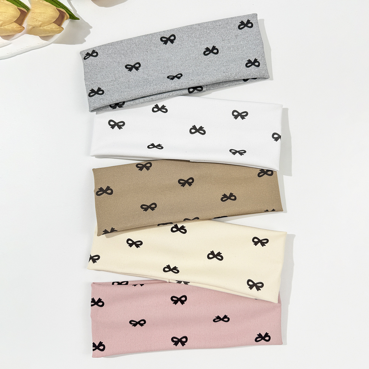 Daily Versatile Bow-print Elastic Hair Band