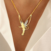 New Hot Sale Rhinestone Angel Wing Necklace for Women