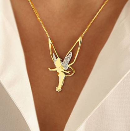 New Hot Sale Rhinestone Angel Wing Necklace for Women