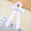 Elegant Long-Tail Bow Scrunchie | Soft Satin Hair Tie for Ballet & Casual Looks