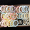 Gradient Spiral Hair Coils – Colorful Telephone Cord Hair Ties, No Crease Spiral Hair Elastics for Women & Girls