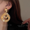 Vintage Circle Statement Earrings