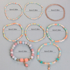 Boho Multi-Layer Beaded Bracelet Set with Turquoise Howlite Accents Stackable Beachy Jewelry