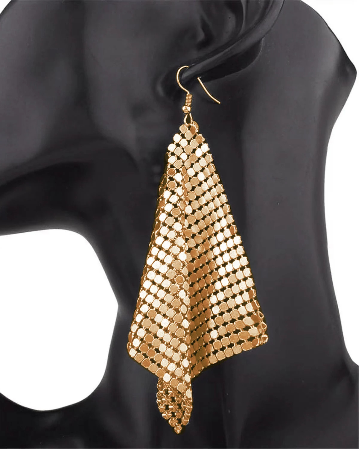 Fashion Metal Sequin Tassel Earrings – New Square Geometric Long Dangle Earrings