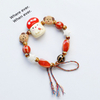 Cute Cartoon Ceramic Beaded Bracelet Set Handmade Adjustable Animal Food Charm Bracelets