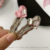 Silver Glossy Side Hair Clips for Women