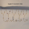 Original Handmade Stainless Steel Beaded Natural Stone Flower Linked Finger Bracelet