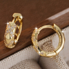 Vintage Cross Hoop Hollow-out Earrings